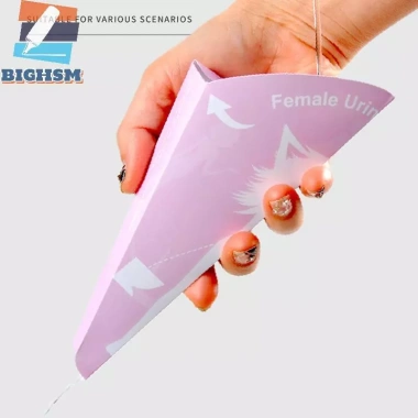 BIGHSM 10 Phễu Nước Tiểu Nữ Dùng Một Lần - Cắm Trại, Du Lịch, Đứng Pee Cốc Giấy