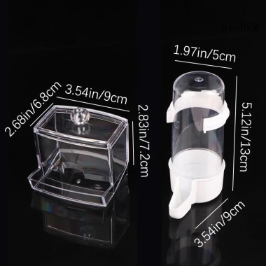 Bighsm Rutin Gà Tự Động Ăn Thức Ăn, Hộp Đựng Chống Lật Dung Tích Lớn, Trong Suốt SKK - Giảm Giá 49.830 VND 5