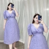 BIGSIZE LINH NGUYỄN Đầm đũi xốp xoắn ngực Phom dài 60-90kg Giá ưu đãi 195k 4