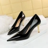 BIGTREE Giày Cao Gót Burgundy Stiletto Mũi Nhọn Gợi Cảm Da Công Sở Size Lớn 41-43 7
