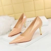 BIGTREE Giày Cao Gót Burgundy Stiletto Mũi Nhọn Gợi Cảm Da Công Sở Size Lớn 41-43 8