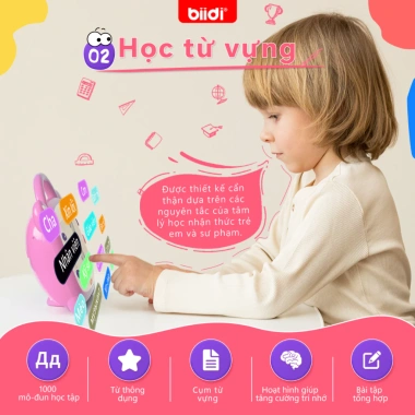 Biidi Tablet 7 inch bé 2-8 tuổi - Học Anh Việt, Karaoke, 32GB, 1.000+ bài học, không WiFi, giá ưu đãi 1.699.999₫ 6 Biidi Tablet 7 inch bé 2-8 tuổi - Học Anh Việt, Karaoke, 32GB, 1.000+ bài học, không WiFi, giá ưu đãi 1.699.999₫ 6