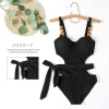 Bikini 1 mảnh nữ Hàn Quốc QCCC bộ áo tắm 4 chi tiết màu trơn hottrend giảm giá 99k 6
