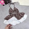 Bikini 2 mảnh áo buộc nơ, quần váy 2 tầng xinh cho bé gái 8-28kg – Đồ bơi đi biển, giá 129k 2