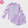 Bikini 2 mảnh áo tay dài họa tiết nàng tiên cá, quần 2 lớp + nón xinh cho bé gái 10-44kg - 229k 7