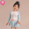 Bikini 2 mảnh bé gái 8-36kg dưới 1m35 - áo lửng tay dài phối chân váy, đồ bơi giảm 159.000 VNĐ 3