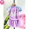 Bikini 2 mảnh đồ bơi áo tay ngắn, chân váy hoạt hình xinh xắn cho bé gái 9-42kg - Giá 189.000 VND 3
