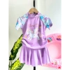 Bikini 2 mảnh đồ bơi áo tay ngắn, chân váy hoạt hình xinh xắn cho bé gái 9-42kg - Giá 189.000 VND 8