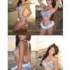 Bikini 2 Mảnh Dune de Label Caro Xanh Đen – Bèo Nhún, Gingham Set Ưu Đãi 483k 3