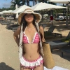 Bikini 2 Mảnh Dune de Label Caro Xanh Đen – Bèo Nhún, Gingham Set Ưu Đãi 483k 6