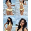Bikini 2 Mảnh Dune de Label Caro Xanh Đen – Bèo Nhún, Gingham Set Ưu Đãi 483k 7