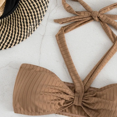 Bikini 2 mảnh nữ Bassi dây đeo cổ tam giác, quần lọt khe - Giá ưu đãi 139.000đ 4
