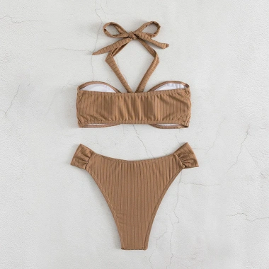 Bikini 2 mảnh nữ Bassi dây đeo cổ tam giác, quần lọt khe - Giá ưu đãi 139.000đ 5