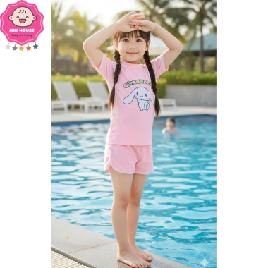 Bikini 2 mảnh, quần 2 lớp in Cinamoll xinh bé gái 10‑42kg dưới 1m5 – 219.000₫ 4