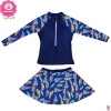 Bikini 2 mảnh tay dài xanh than họa tiết hoa lá, chân váy thời trang cho nữ - Giá ưu đãi 169.000 VND 8