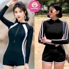 Bikini 2 mảnh viền trắng cho nữ, đồ bơi liền thân size 37-56kg, giảm giá 169k