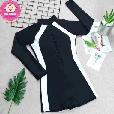 Bikini 2 mảnh viền trắng cho nữ, đồ bơi liền thân size 37-56kg, giảm giá 169k