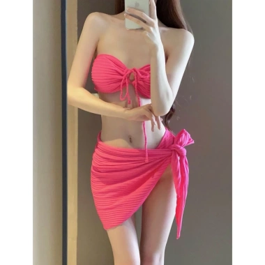 Bikini 3 chi tiết Đệm ngực Hở lưng Sexy - Set đồ bơi QCCC NGOMINH BKN49 159k