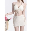 Bikini 3 chi tiết NGOMINH BKN46, áo tắm cổ yếm buộc dây, đệm mút ngực, sexy 139k