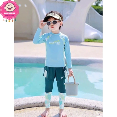 Bikini 3 mảnh áo tay dài + quần dài cho bé trai 10-46kg dưới 1m55 - Giá ưu đãi 289.000₫ 3 Bikini 3 mảnh áo tay dài + quần dài cho bé trai 10-46kg dưới 1m55 - Giá ưu đãi 289.000₫ 3