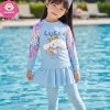 Bikini 3 mảnh áo tay dài quần dài váy cho bé gái 10-44kg dưới 1m55, đồ bơi giá 289.000đ 2