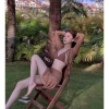 Bikini 3 mảnh ren hoa nâu đan dây tua rua - Set, giao hỏa tốc, giá 289.000đ 7
