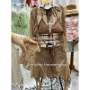 Bikini 3 mảnh ren hoa nâu đan dây tua rua - Set, giao hỏa tốc, giá 289.000đ 10