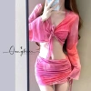 Bikini 4 chi tiết KUNKUN BKN02 pastel hottrend mùa hè giảm giá 165k 2