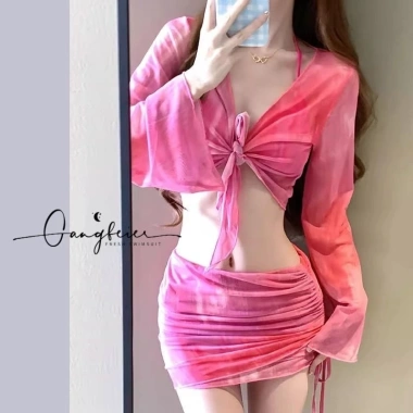 Bikini 4 chi tiết KUNKUN BKN02 pastel hottrend mùa hè giảm giá 165k 2