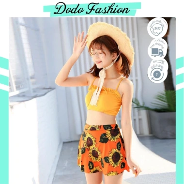 Bikini Basic Kín Đáo Đi Biển 2 Mảnh Dễ Thương Cho Ngực Nhỏ - Giá Rẻ DODO FASHION 2