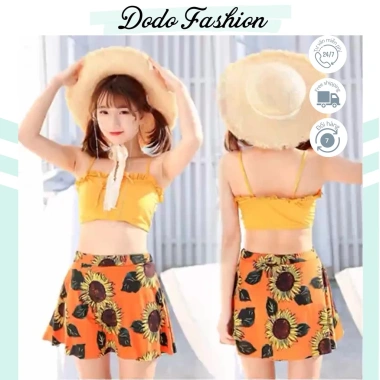 Bikini Basic Kín Đáo Đi Biển 2 Mảnh Dễ Thương Cho Ngực Nhỏ - Giá Rẻ DODO FASHION 3