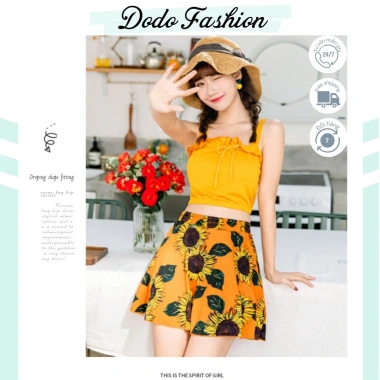 Bikini Basic Kín Đáo Đi Biển 2 Mảnh Dễ Thương Cho Ngực Nhỏ - Giá Rẻ DODO FASHION 5