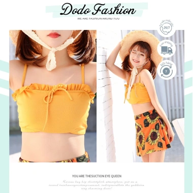 Bikini Basic Kín Đáo Đi Biển 2 Mảnh Dễ Thương Cho Ngực Nhỏ - Giá Rẻ DODO FASHION 6