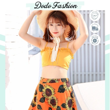 Bikini Basic Kín Đáo Đi Biển 2 Mảnh Dễ Thương Cho Ngực Nhỏ - Giá Rẻ DODO FASHION 9