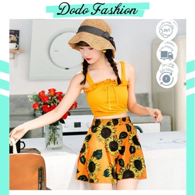 Bikini Basic Kín Đáo Đi Biển 2 Mảnh Dễ Thương Cho Ngực Nhỏ - Giá Rẻ DODO FASHION 10
