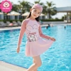 Bikini bé gái 10‑40kg dưới 1m45, tay dài + váy rời họa tiết dễ thương, đồ bơi biển, giảm giá 199k 3