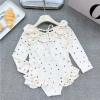 Bikini bé gái 8-35kg dưới 1m35 tay dài bèo tim xinh, đồ bơi biển, giảm giá 149k 10