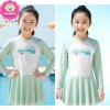 Bikini bé gái KM41 váy tay dài nhẹ nhàng, đồ bơi 10-40kg dưới 1m45, chỉ 199.000đ 2