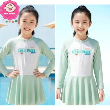 Bikini bé gái KM41 váy tay dài nhẹ nhàng, đồ bơi 10-40kg dưới 1m45, chỉ 199.000đ 2 Bikini bé gái KM41 váy tay dài nhẹ nhàng, đồ bơi 10-40kg dưới 1m45, chỉ 199.000đ 2