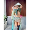 Bikini Chiếc Lá Nhiệt Đới Giá 450k - Tặng Dây Chuyền Vỏ Sò & 2 Kẹp Hoa 7
