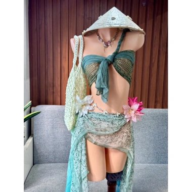 Bikini Chiếc Lá Nhiệt Đới Giá 450k - Tặng Dây Chuyền Vỏ Sò & 2 Kẹp Hoa 9 Bikini Chiếc Lá Nhiệt Đới Giá 450k - Tặng Dây Chuyền Vỏ Sò & 2 Kẹp Hoa 9