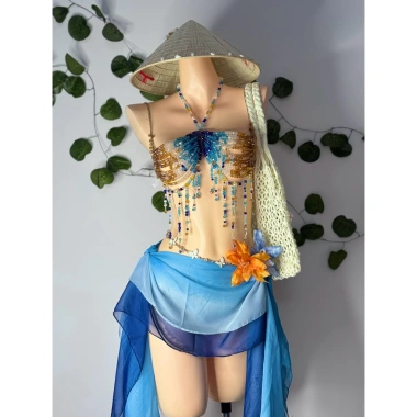 Bikini đá xanh cảm hứng Van Gogh tặng dây chuyền vỏ sò và 2 kẹp hoa chip 1.3tr 10 Bikini đá xanh cảm hứng Van Gogh tặng dây chuyền vỏ sò và 2 kẹp hoa chip 1.3tr 10