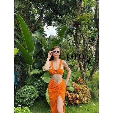 Bikini Đồ Bơi Set 3 Chi Tiết Quây Váy và Quần Chíp Bella Giá chỉ 179.000đ 2