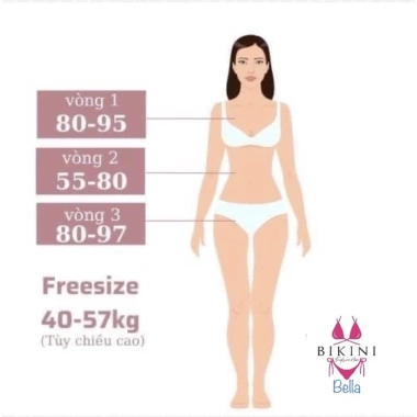 Bikini Đồ Bơi Set 3 Chi Tiết Quây Váy và Quần Chíp Bella Giá chỉ 179.000đ 4