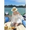 BIKINI ECHU Set Đi Biển Jumpsuit Dập Nhăn, Mút Đệm & Áo Khoác Đính Cúc Chất Đũi - Giá 199k (Giảm Đến 58%) 5