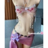 Bikini Hạt Pha Lê Hồng Biển Nắng - Tặng Dây Chuyền Vỏ Sò + 2 Kẹp Hoa & Chip 1.250.000