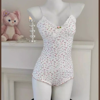 Bikini Hoa Nhí Bodysuit Thun Mặc Nhà Đi Biển - Tôn Dáng Quyến Rũ, Giá chỉ 97.899₫ 6