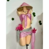Bikini Hồng Sương Mai - Khăn quấn, dây chuyền vỏ sò, 2 kẹp hoa, giảm 550.000₫ 6