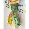 Bikini khăn quấn đi biển, 2 kẹp hoa, dây chuyền vỏ sò, chip - Giá 550.000₫