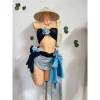 Bikini khăn quấn Ocean - bikini 565k, tặng dây chuyền vỏ sò, chip và 2 kẹp hoa